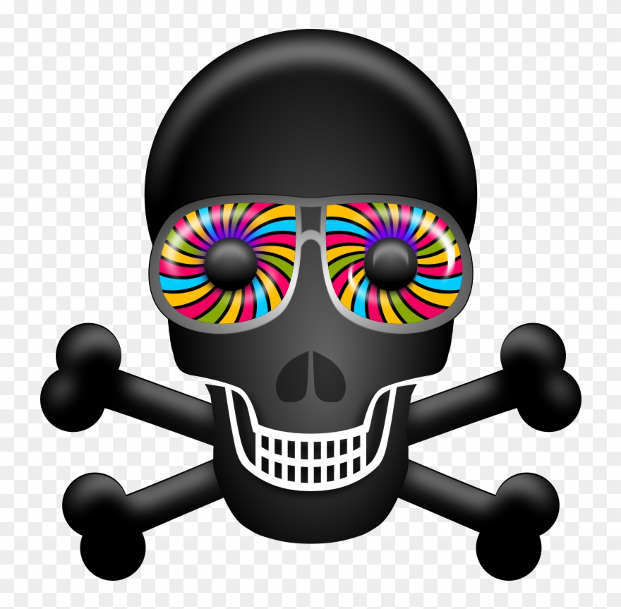 Psychedelic Skull Png Clipart