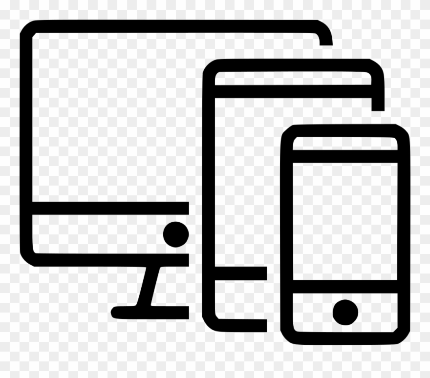 Laptop Clipart Smartphone Tablet - Tablet And Mobile Icon - Png Download