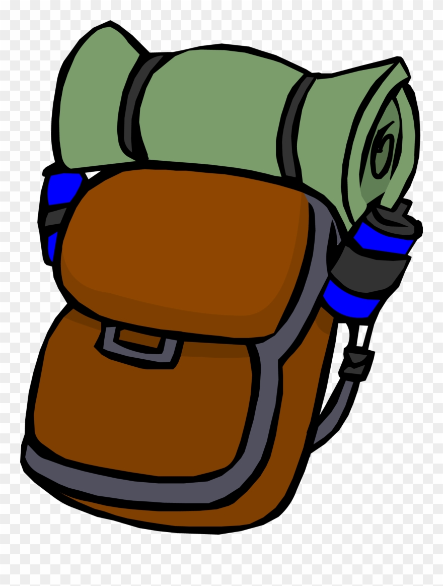 Camp Clipart Backpack - Club Penguin Backpack - Png Download