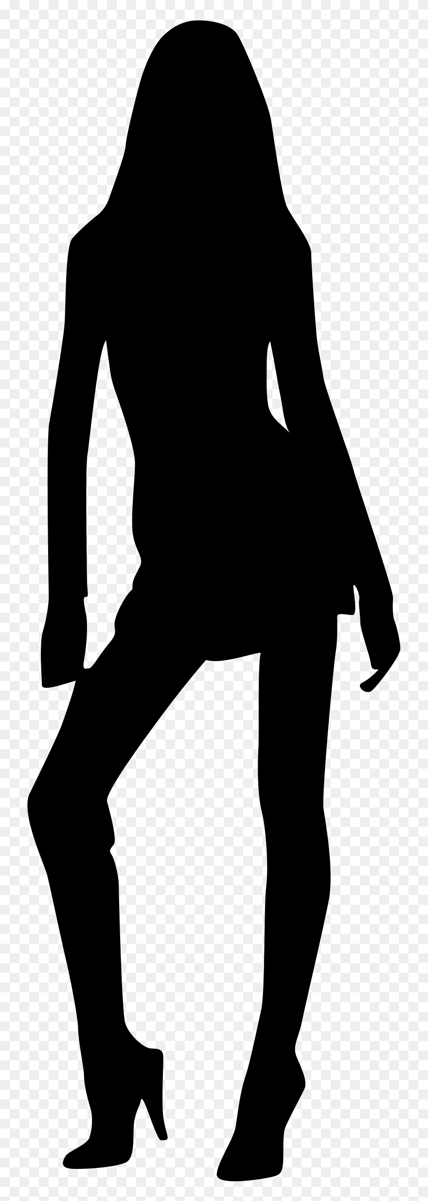 Shoes,free Vector Graphics - Lady Silhouette Clipart