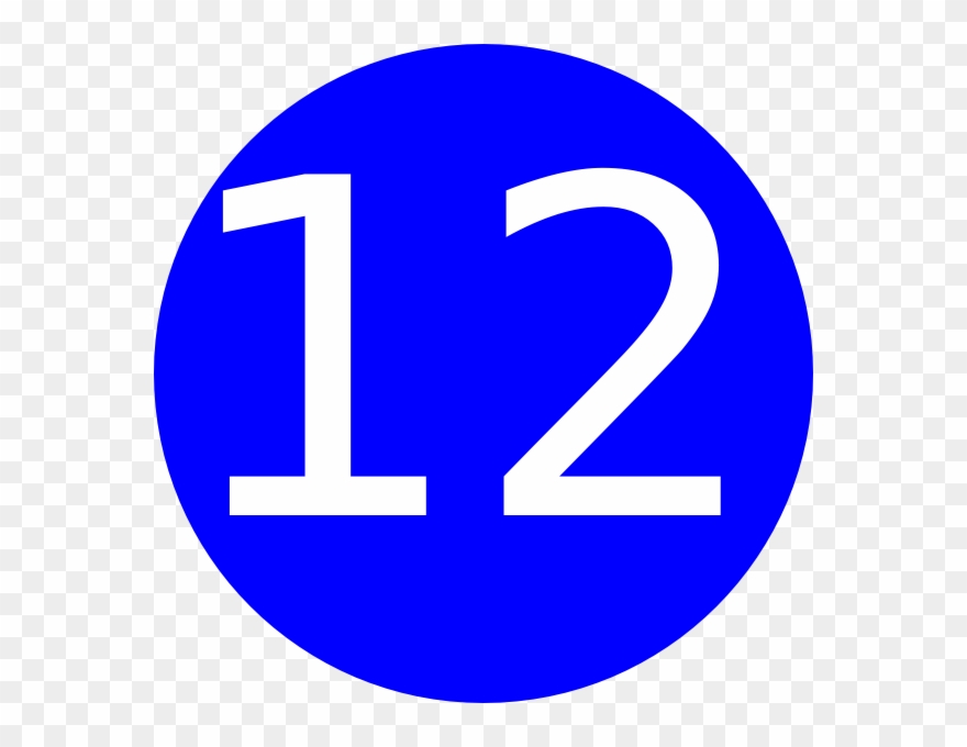 Number 12 Transparent Background Clipart