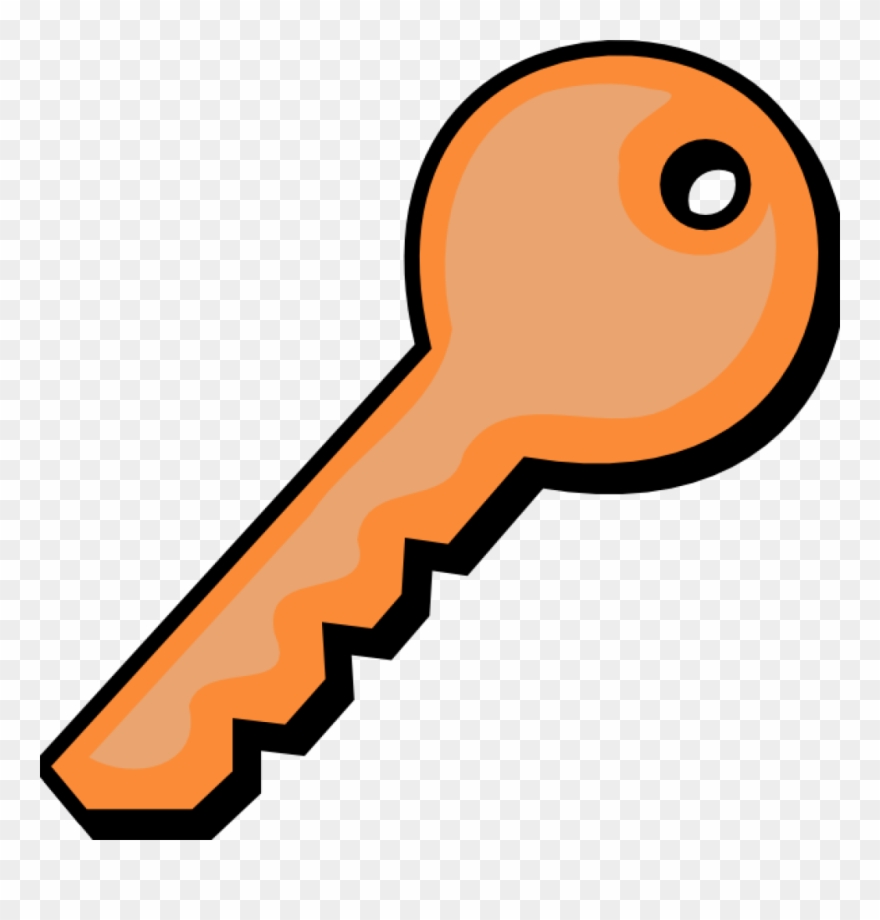 Orange Key Clipart - Png Download