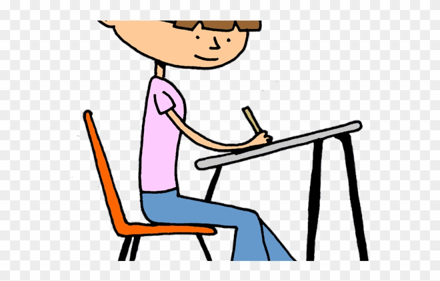 Saturday Clipart Transparent - Student Writing Clip Art - Png Download
