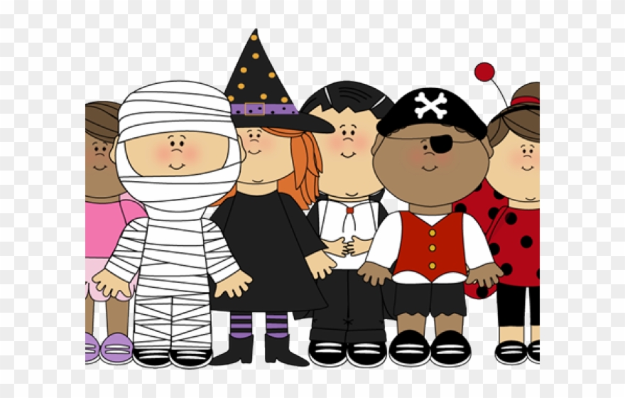 Funny Clipart Halloween - Trick Or Treating Preschool - Png Download