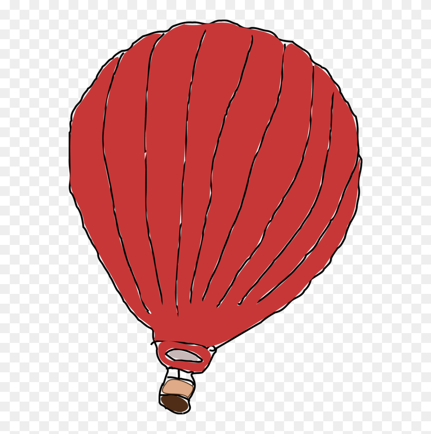 Red Hot Air Balloon Rgb Color Model - Hot Air Balloon Clipart