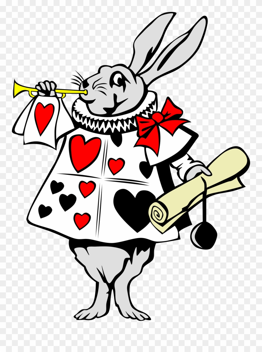 Rabbit From Alice In Wonderland - Alice In Wonderland White Rabbit Drawing Clipart