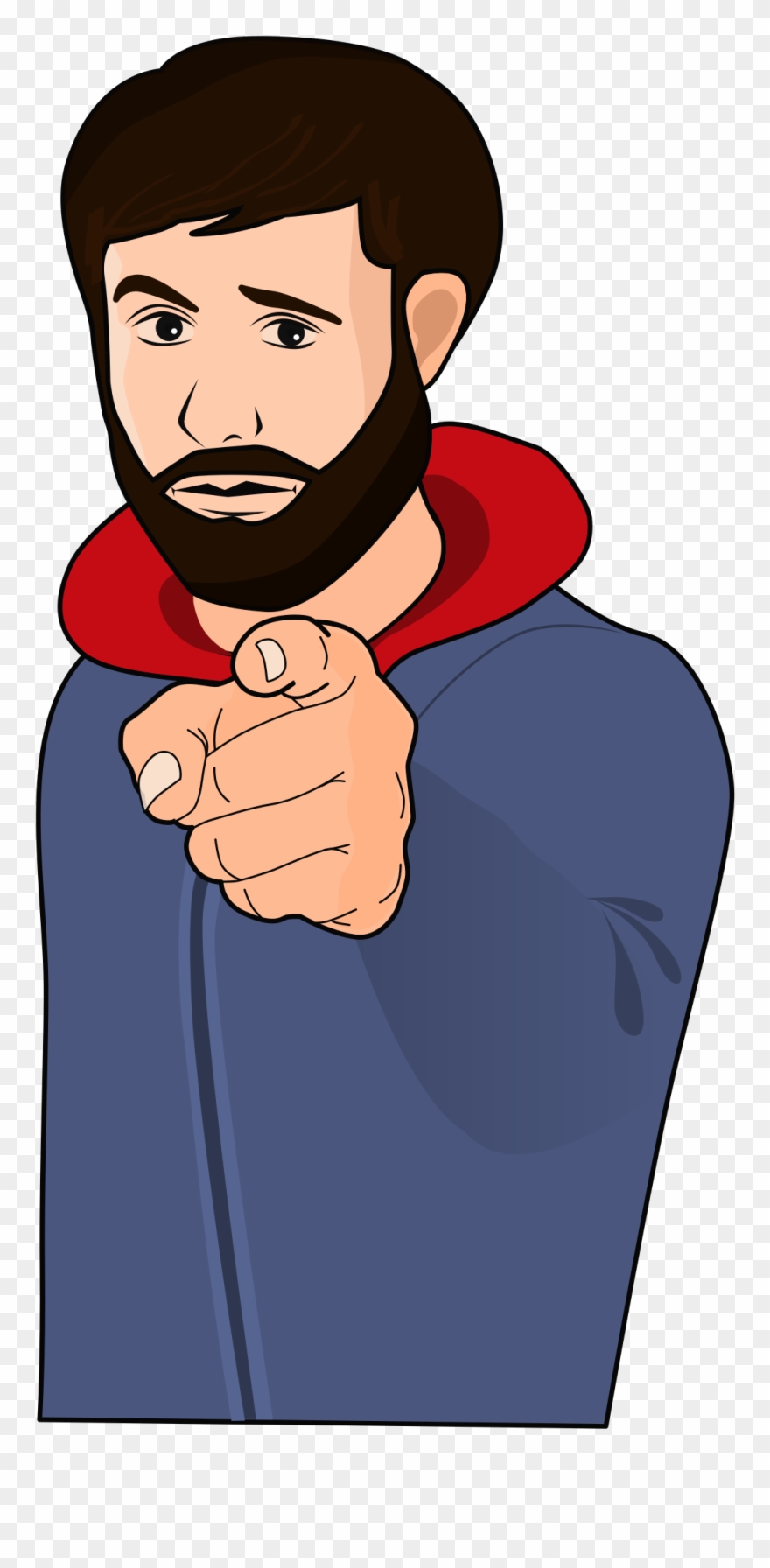 Guy Pointing A Finger - Aapko Kis Chij Ki Jyada Jarurat Clipart
