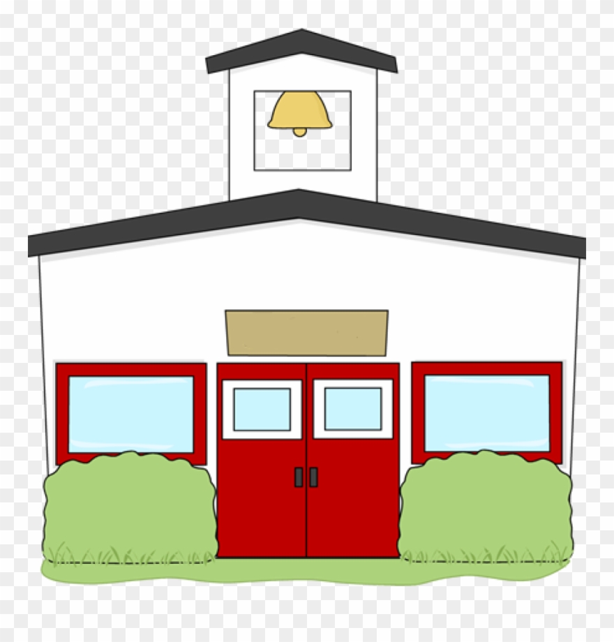 School Building Clipart Bird Clipart Hatenylo - Transparent Background School Clip Art - Png Download