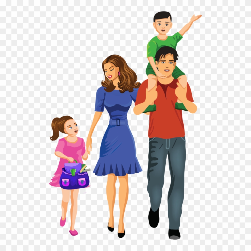 Community Clipart Cleanliness - Familia Dibujos Animados Png Transparent Png