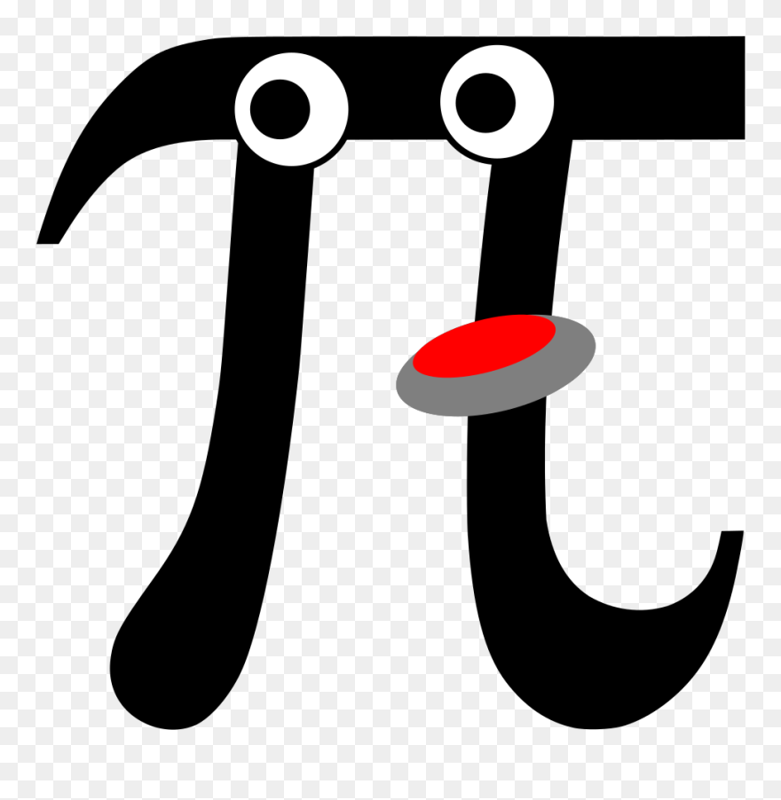 Pi Symbol With Face Clipart