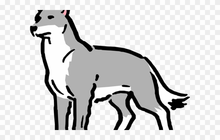 Wolf Clipart Clip Art - Cartoon Wolf - Png Download