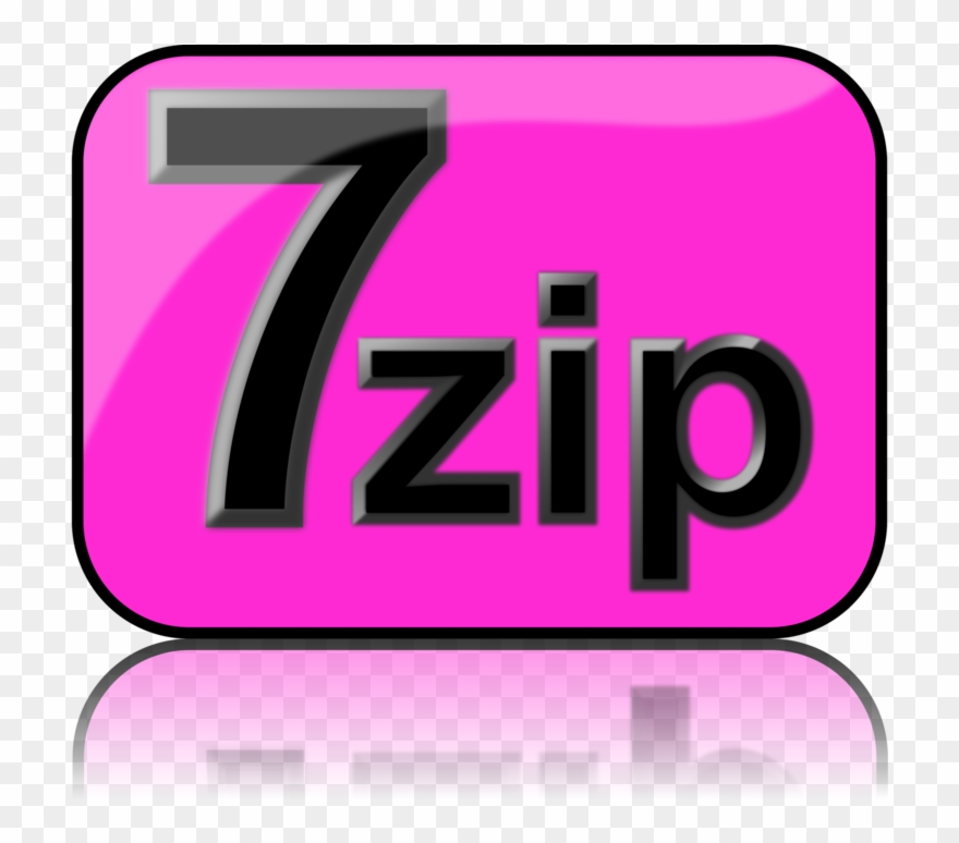 Logo 7-zip Brand Pink M Magenta - 7-zip Clipart