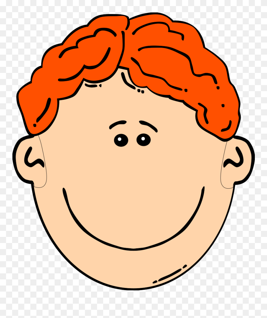 Red Hair Cartoon Boy Clipart