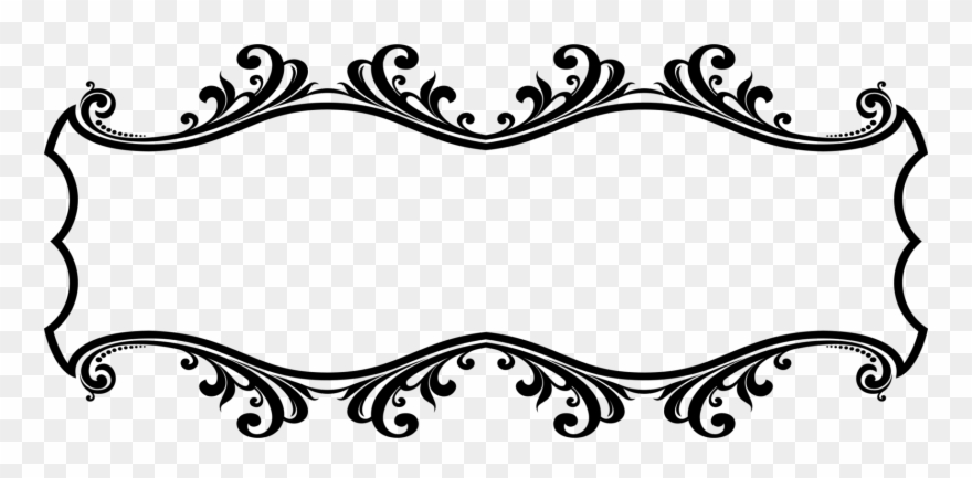 Living Room Picture Frames Decorative Arts Bedroom - Line Border Clipart Png Transparent Png