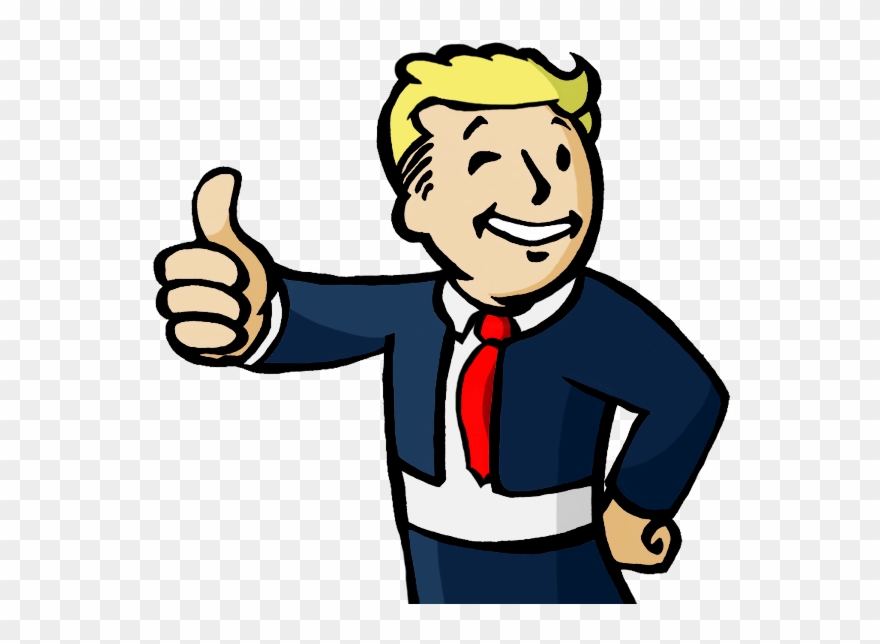 Fallout Guy Trump Clipart Fallout 4 Fallout - Donald Trump Vault Boy - Png Download