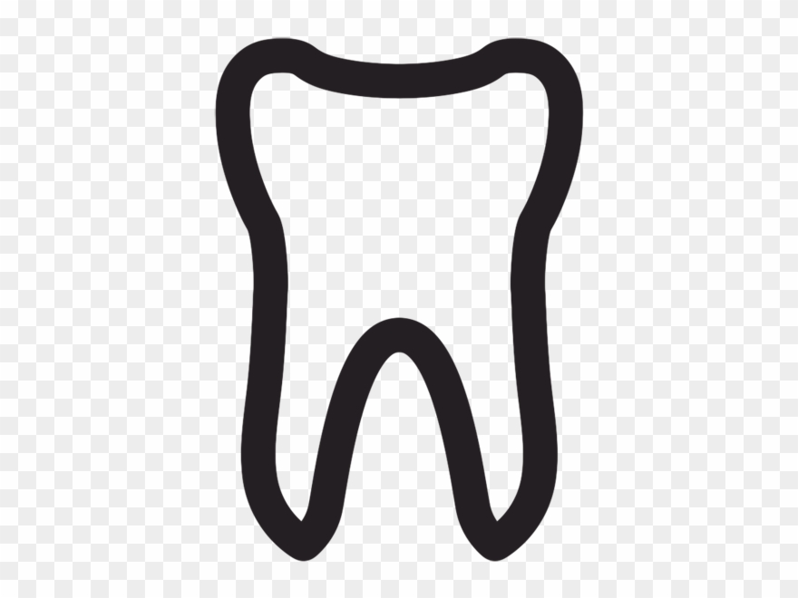 Tooth Outline Free Clipart - Clip Art - Png Download