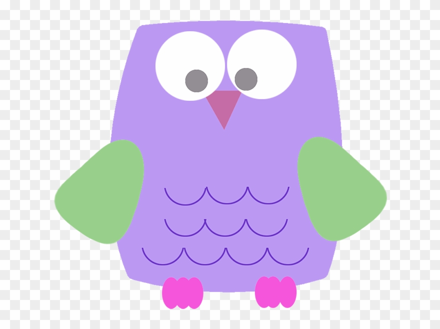 Lila Funny Owl Clipart - Owl - Png Download