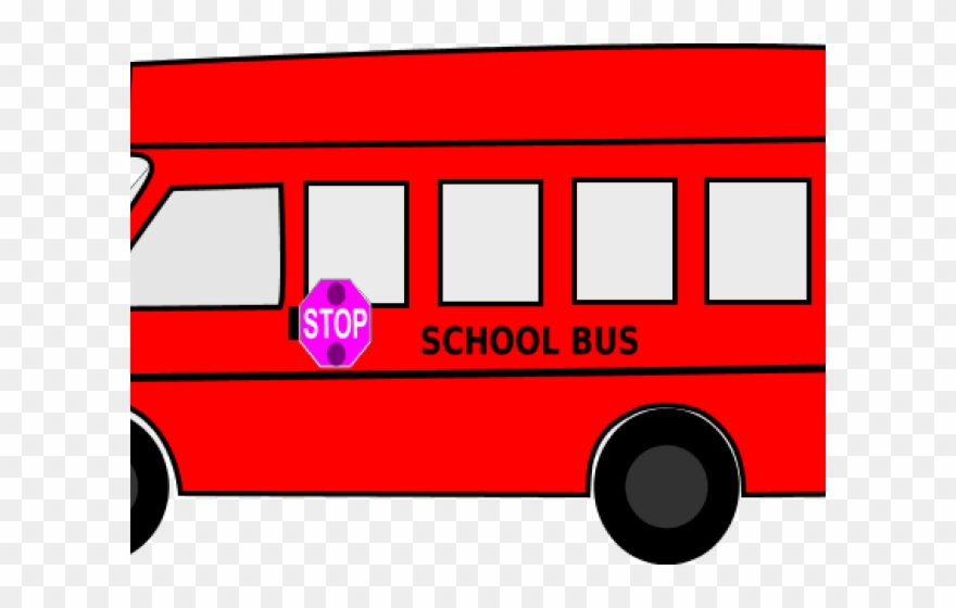 School Clipart Clipart School School Bus - School Bus Red Color - Png Download