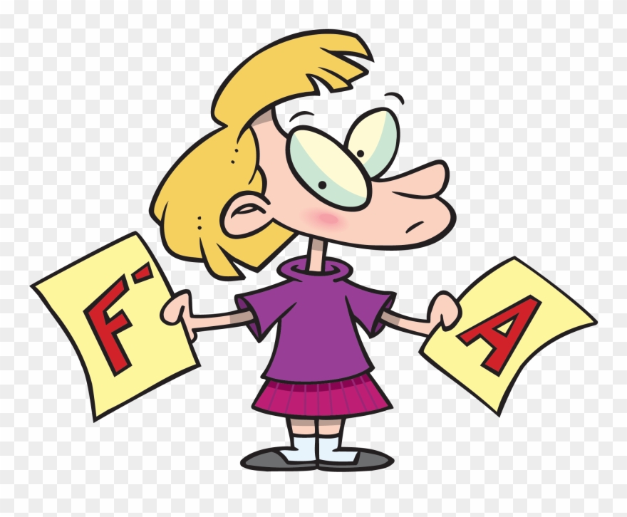 Clip Art Free Stock Are We Grading Student Skills Or - Bad Report Card - Png Download