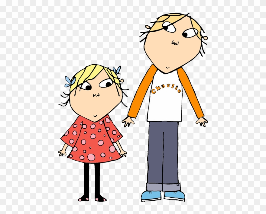 Charlie And Lola Clip Art Cartoon - Charlie And Lola Colouring Sheets - Png Download