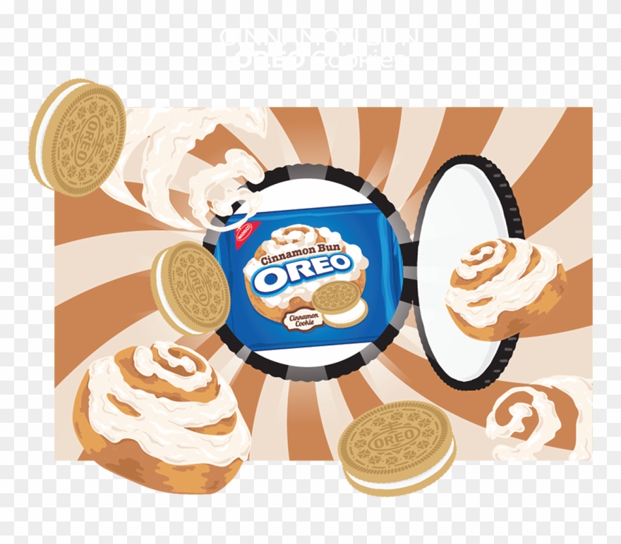 Oreo Wonder Vault - Oreo Cinnamon Bun Sandwich Cookies (12.2-ounce Package) Clipart