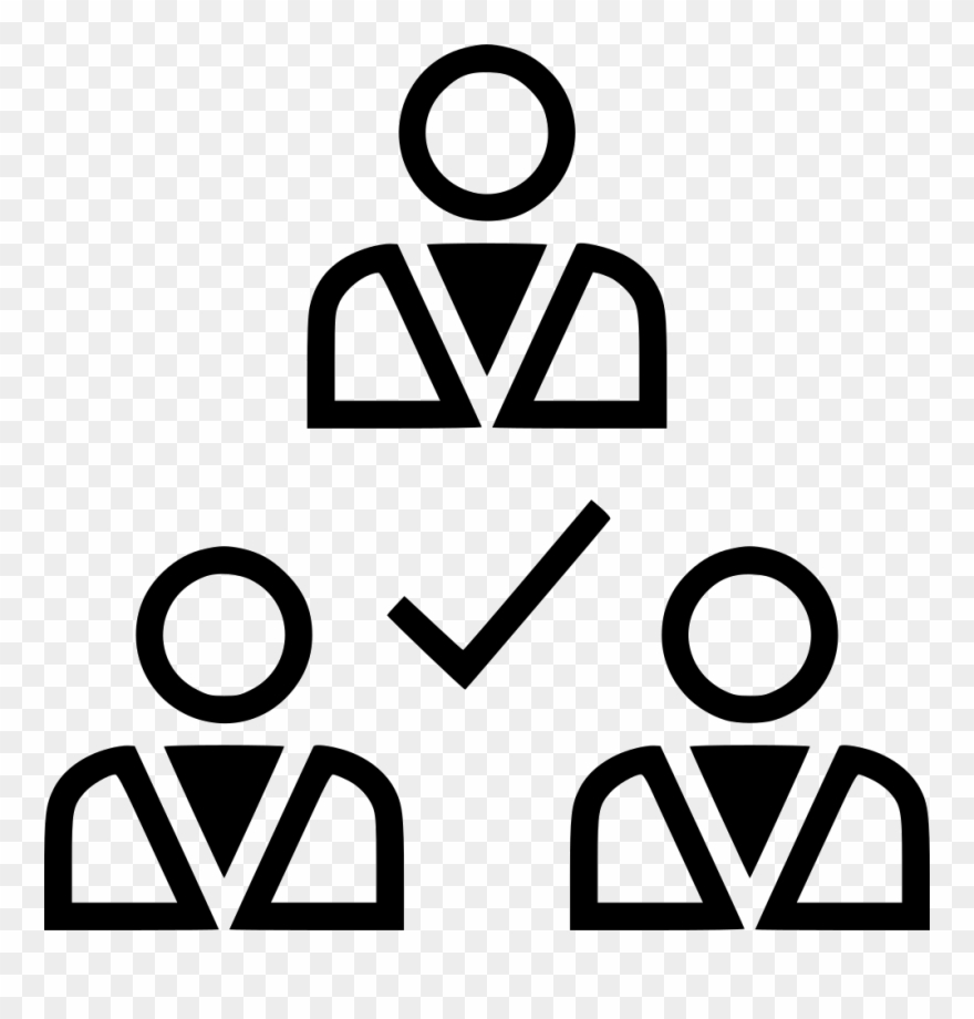 Team Group Check Mark Ok Comments - Icon Clipart