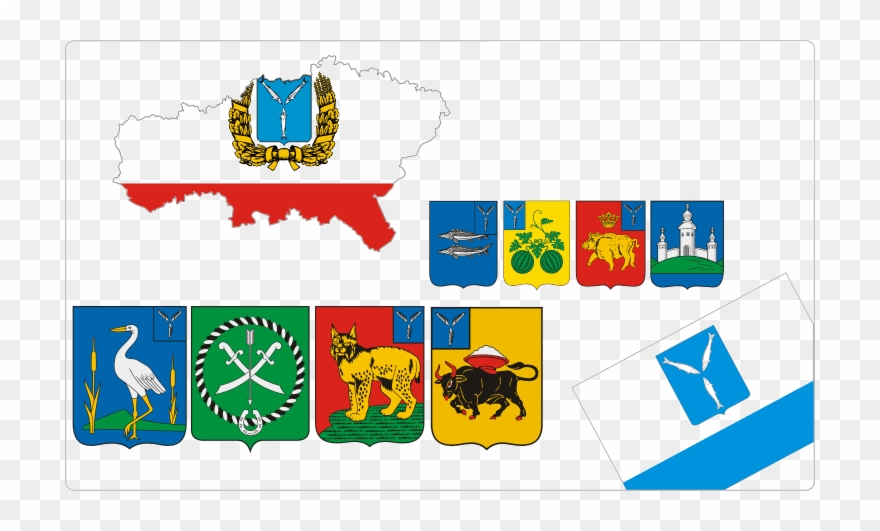 Heraldry Of Saratov Oblast - Герб Саратовской Области Clipart