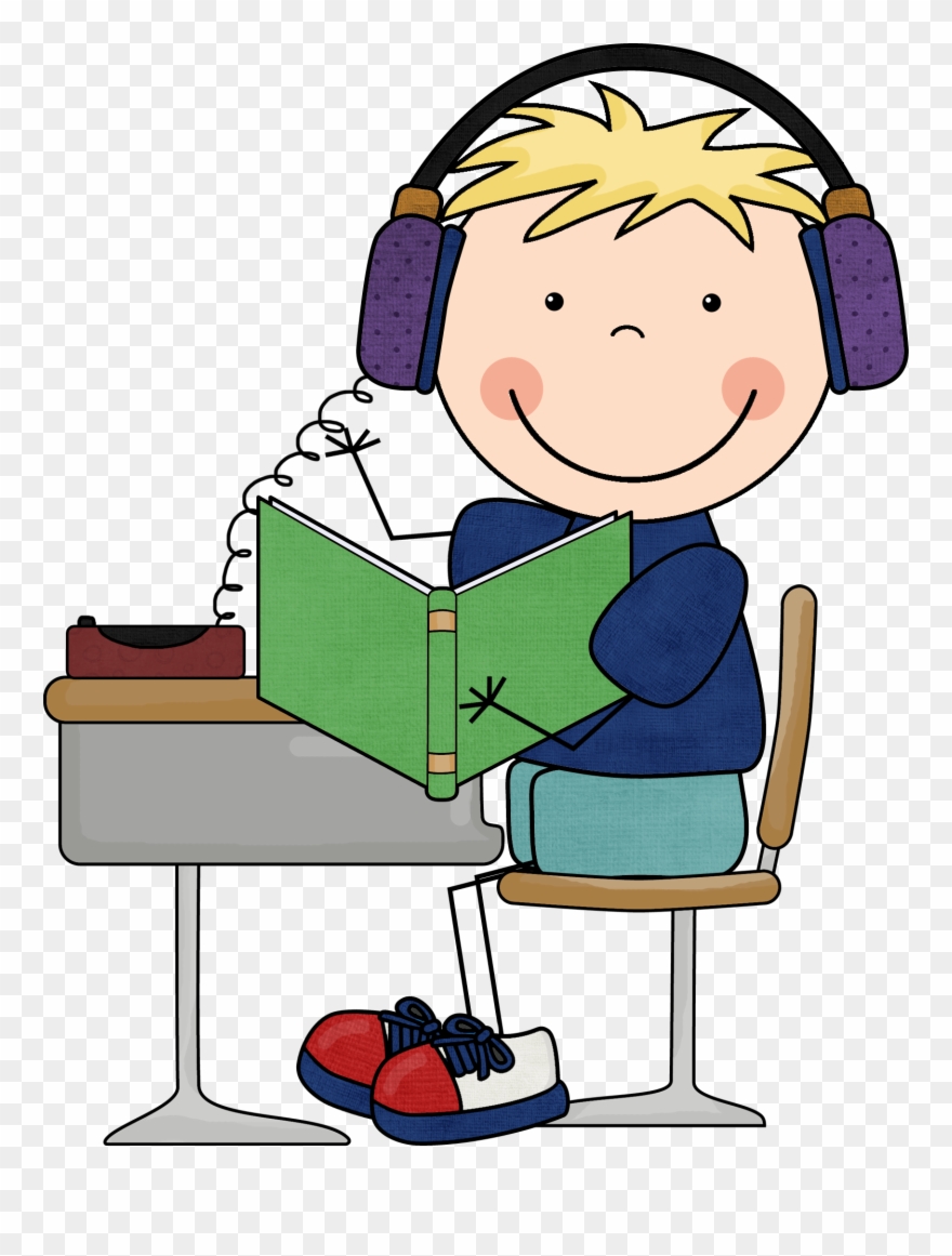 Pin By Stephanie Swigelaar On Clip Art - Listen To Reading Clipart - Png Download