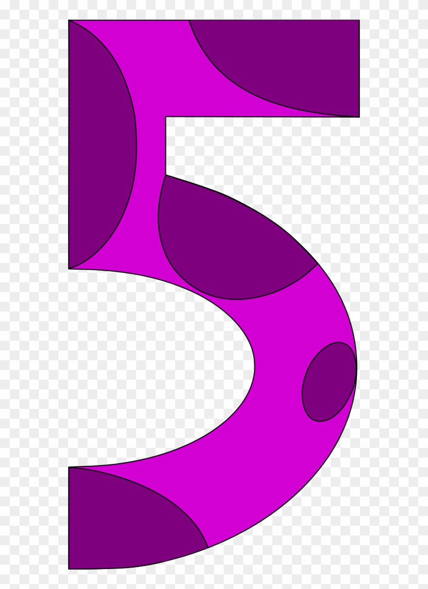 Number - 5 Clipart Vector - Png Download