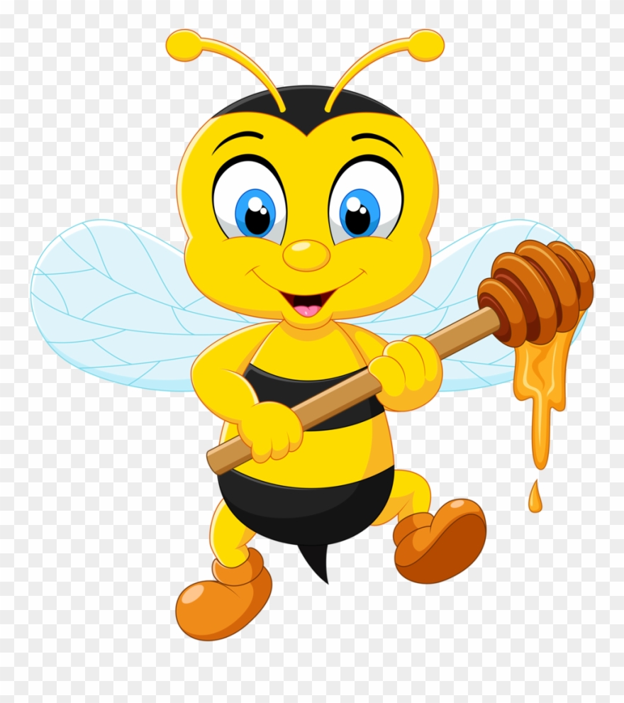 Bee Clipart Writing - Dibujos De Abejas Animadas - Png Download