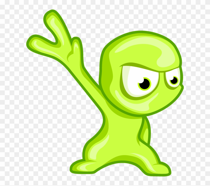 Weird Clipart Funny Alien - Made Up Cartoon Characters - Png Download