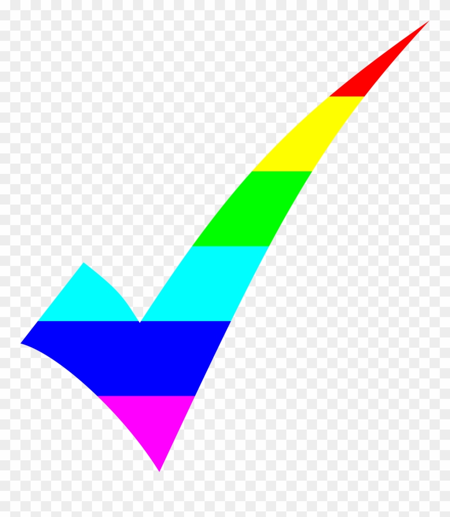 All Photo Png Clipart - Rainbow Check Mark Gif Transparent Png