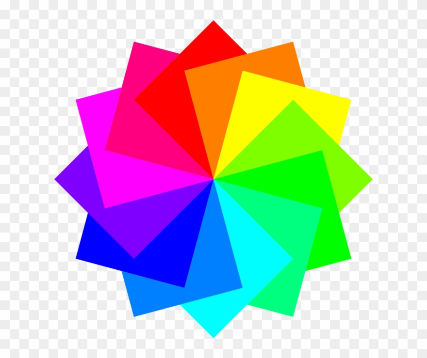 Rainbow Rose Petal Flower Clip Art Christmas Computer - Rainbow Flowers Clipart - Png Download