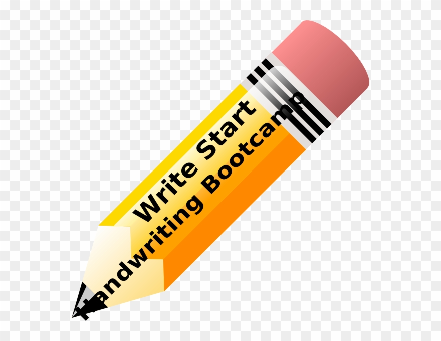 Handwriting Clip Art At Vector Clip Art - Big Pencil Clipart - Png Download