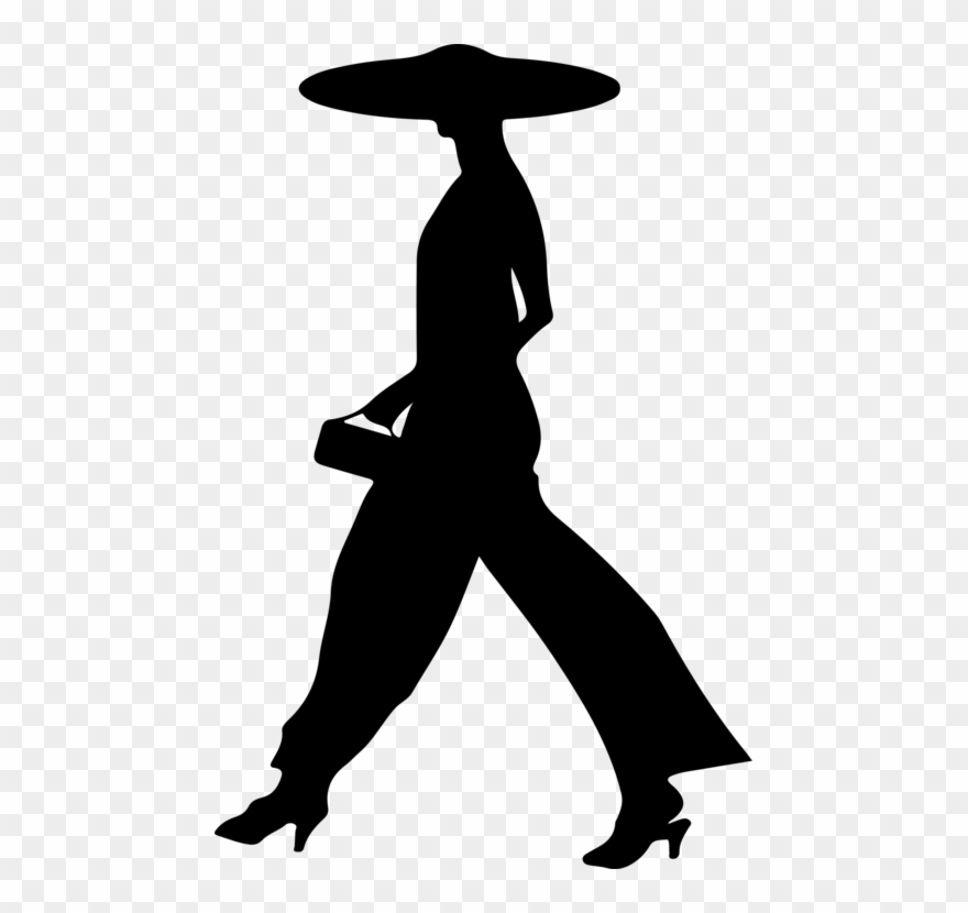 Silhouette Walking Can Stock Photo Woman - Silhouette Of Woman Walking Clipart