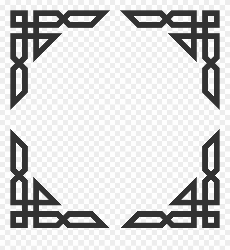 Islamic Corners Ornamentsart - Ornamen Islami Clipart