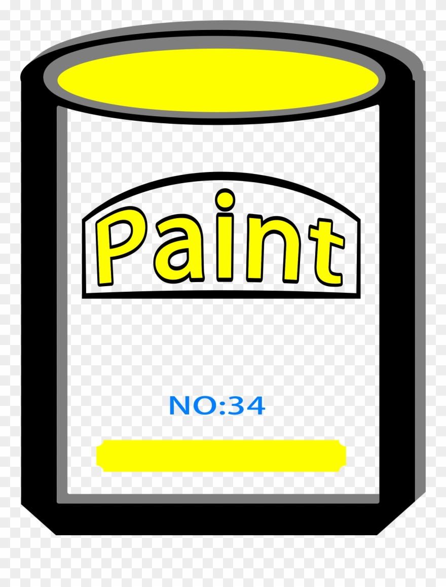 Free Paint Can Yellow No34 - Clip Art - Png Download