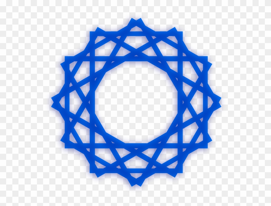 Islamic Decorative Art Clip Art - Islamic Pattern Black And White - Png Download