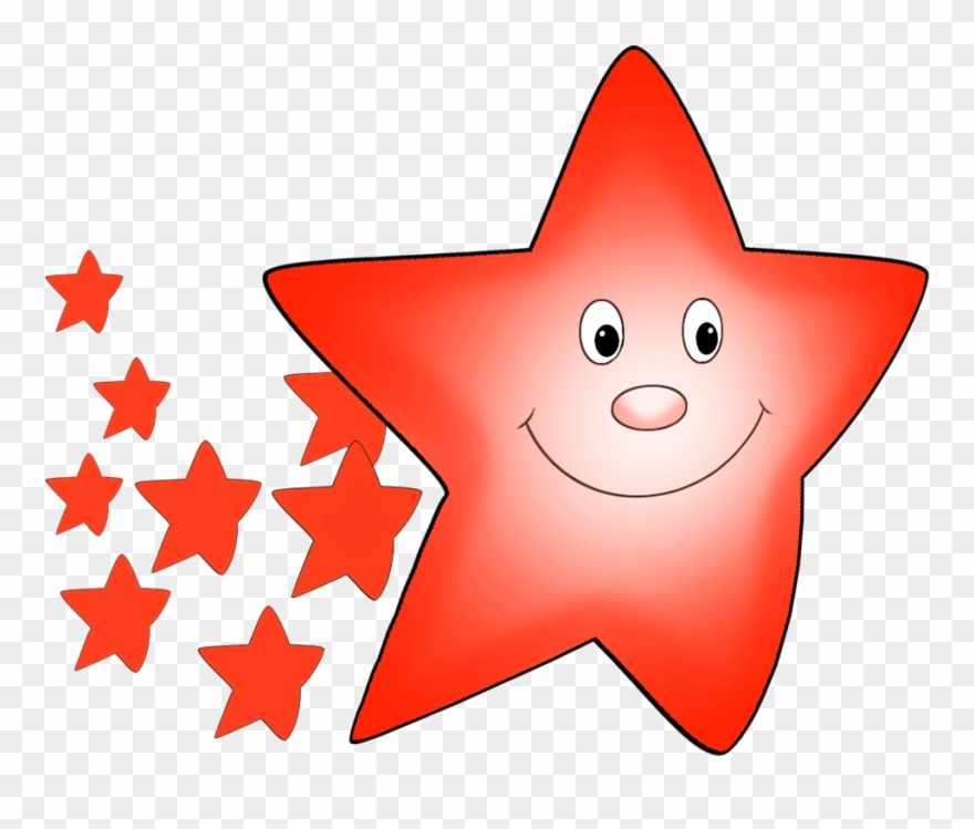 Vector Black And White Download Orange With Smaller - Red Star Clip Art - Png Download