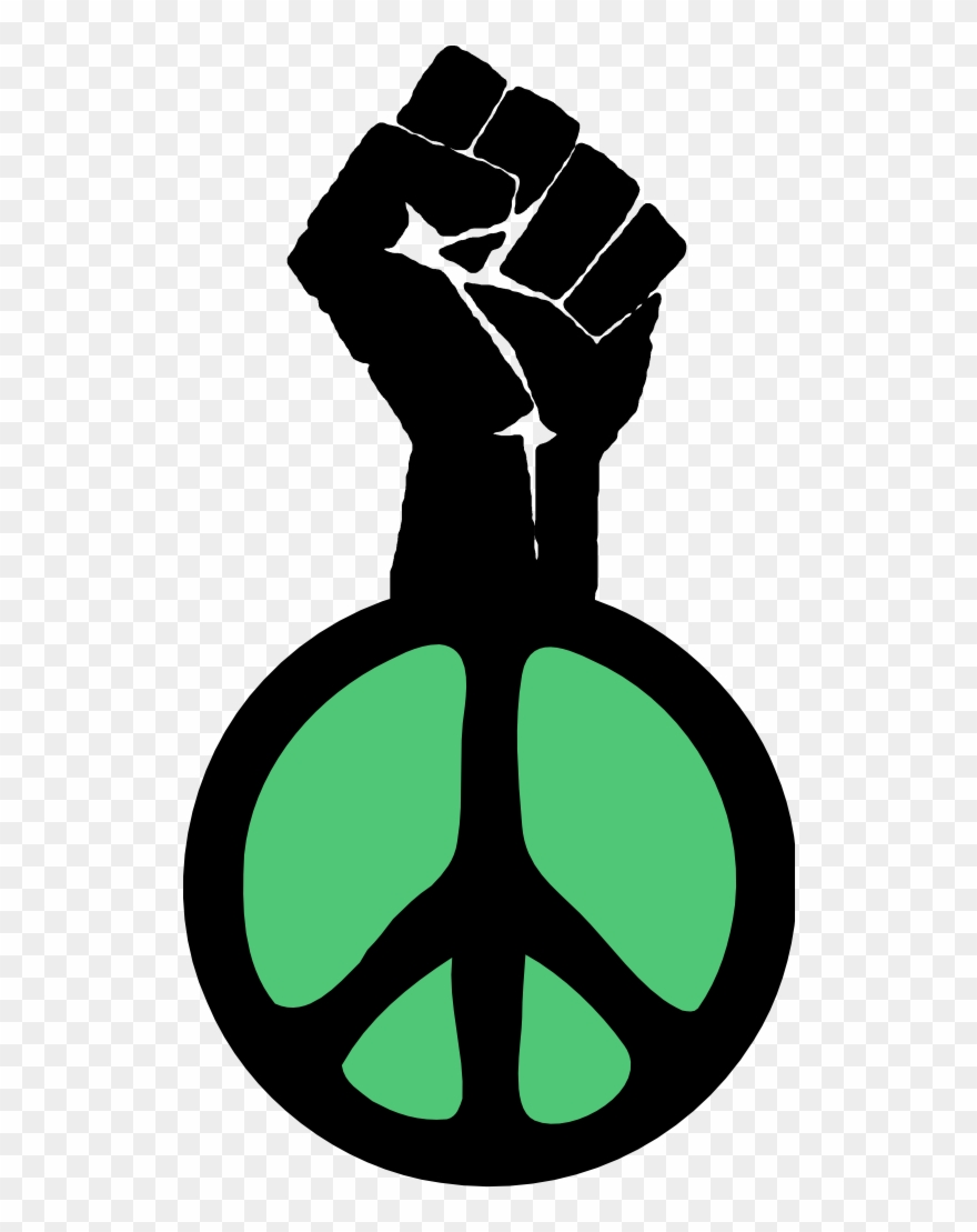 Fist Occupy Wall Street Fight The Power Peace Groovy - Symbols For Black Power Clipart
