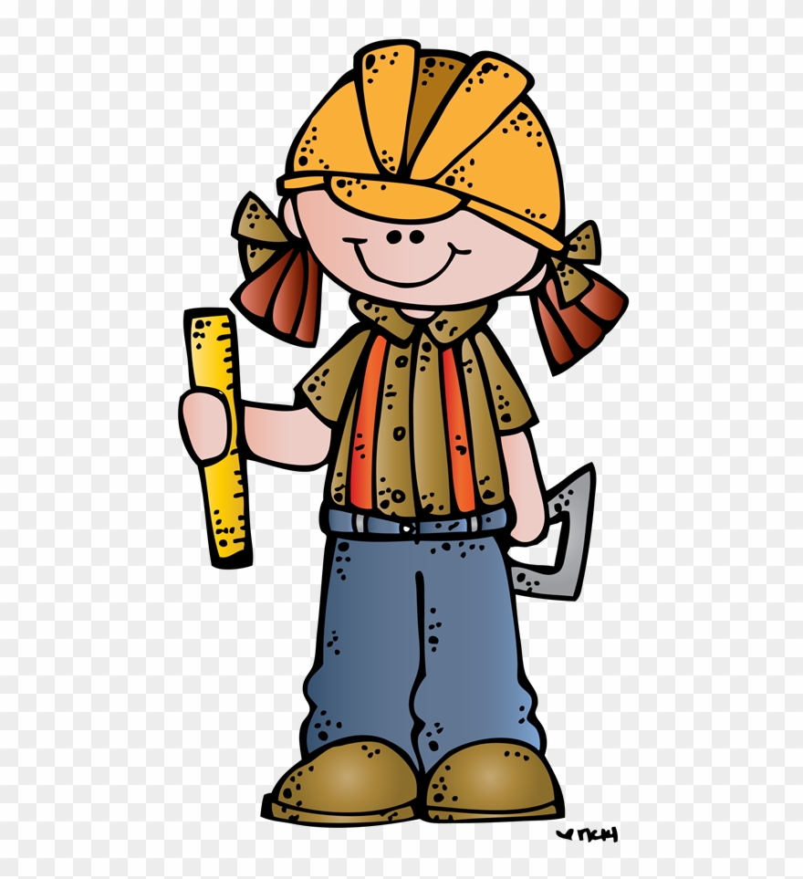 Engineer Girl Ssb C Melonheadz Illustrating Llc - Cute Engineer Clipart - Png Download