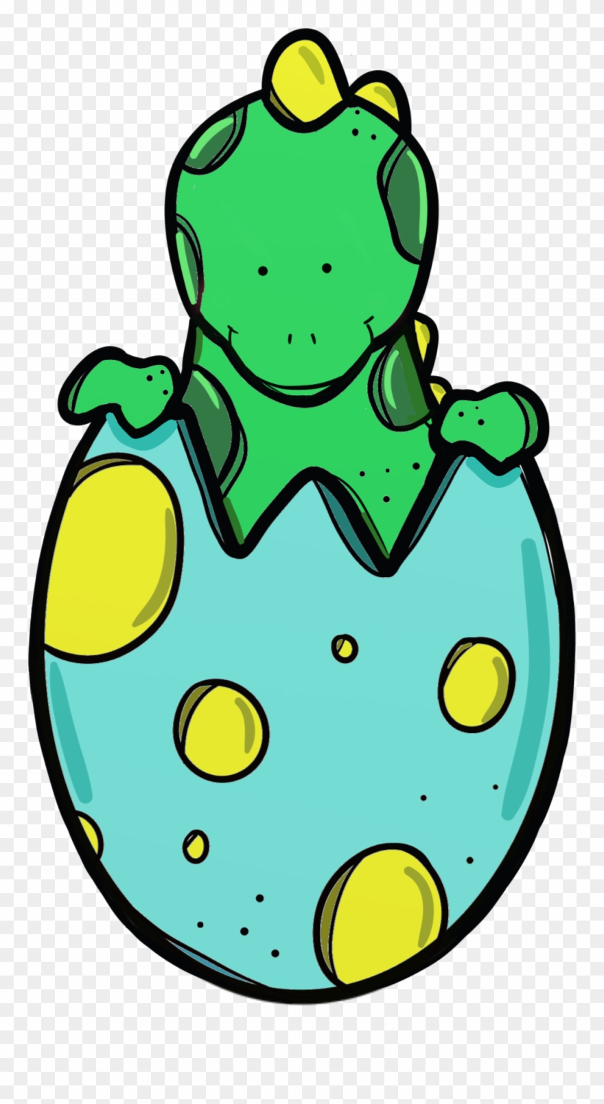 *✿*era Dinosaurio*✿* - Dinosaurios Tiernos Saliendo De Un Huevo Infantiles Clipart