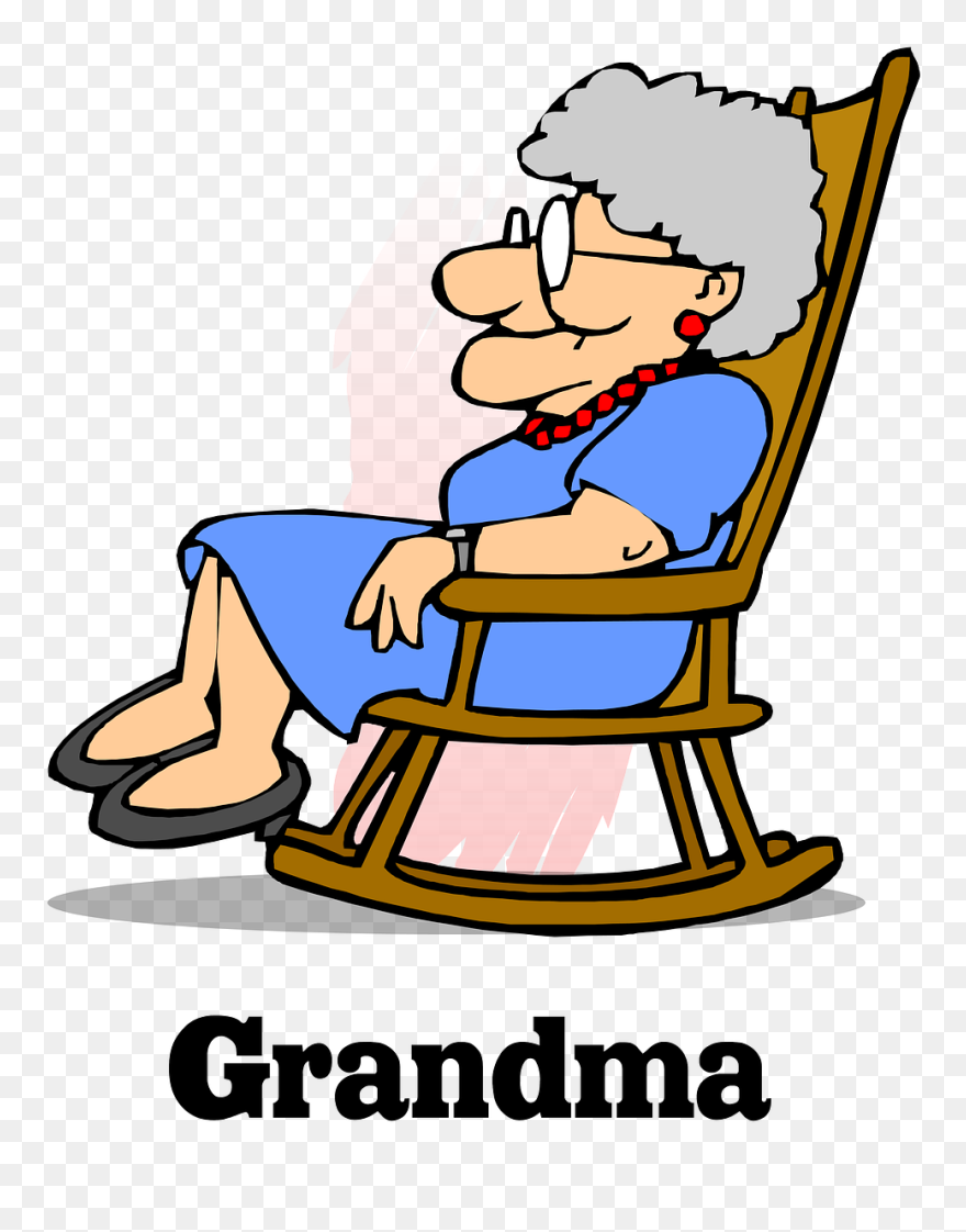 Grandma In A Rocking Chair Clipart