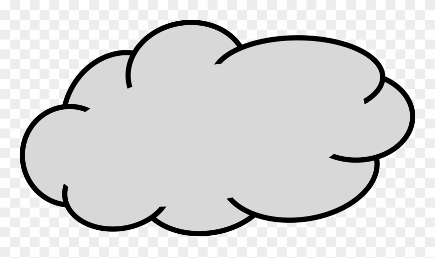 Grey - Transparent Background Cloud Clipart - Png Download