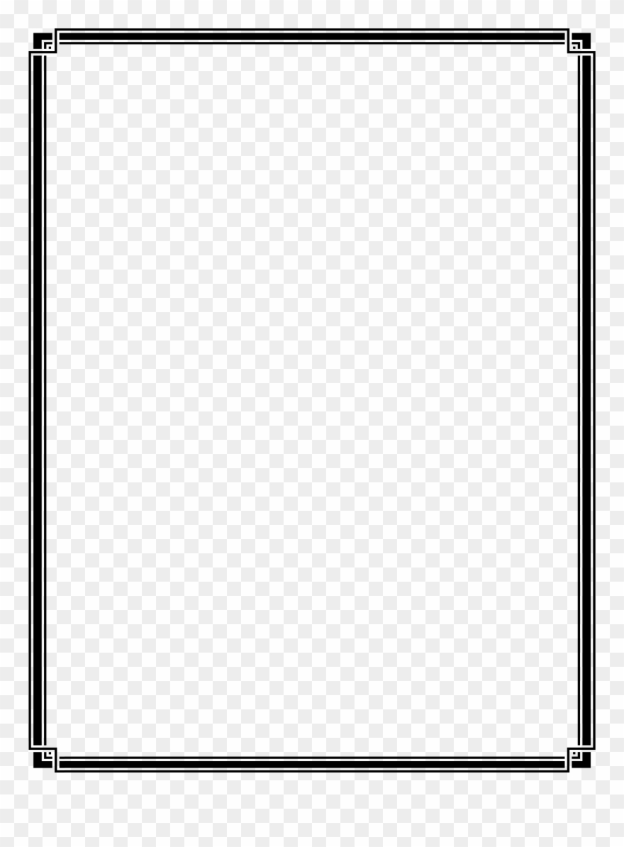Islamic Border Clipart Islam Clip Art - Black And White Islamic Border - Png Download