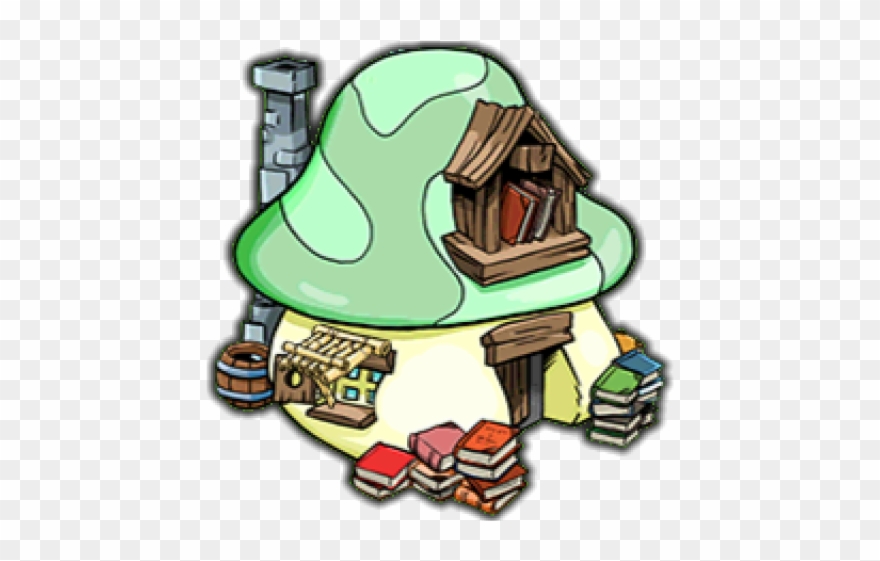 Smurfs Clipart Smurf Village - Smurf Village Png Transparent Png