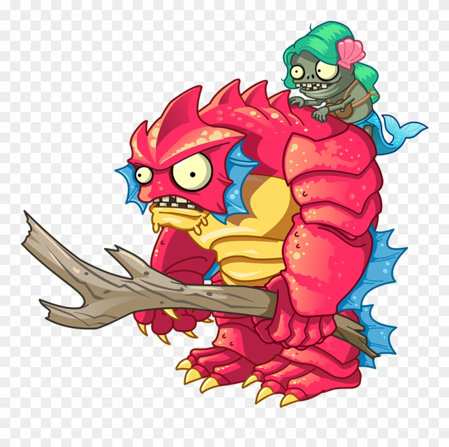 Plants Vs Zombies Clipart Dark Ages - Pvz 2 Big Wave Beach Zombies - Png Download