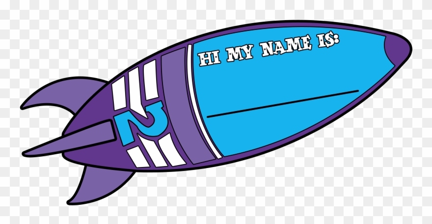 Spaceship Pictures For Kids Cliparts - Space Name Tag - Png Download