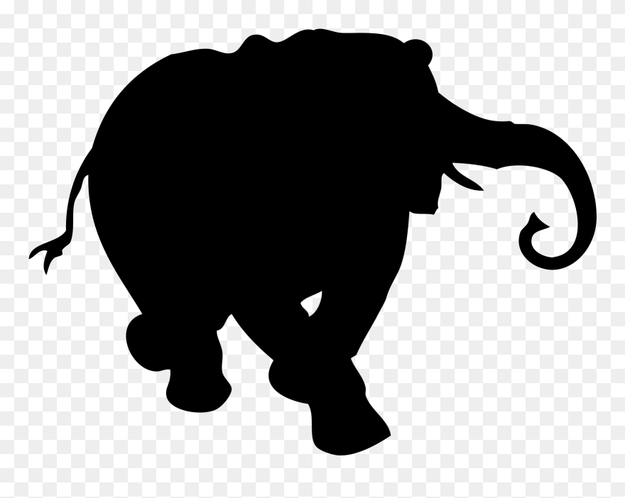Elephant Clipart, Suggestions For Elephant - Animal Silhouettes Clip Art - Png Download