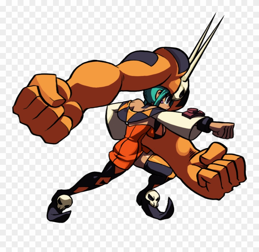 Clip Art Black And White Download Butt Transparent - Skullgirls Cerebella - Png Download